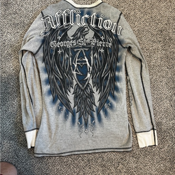 Affliction, long sleeve shirt, reversible - Picture 2 of 2